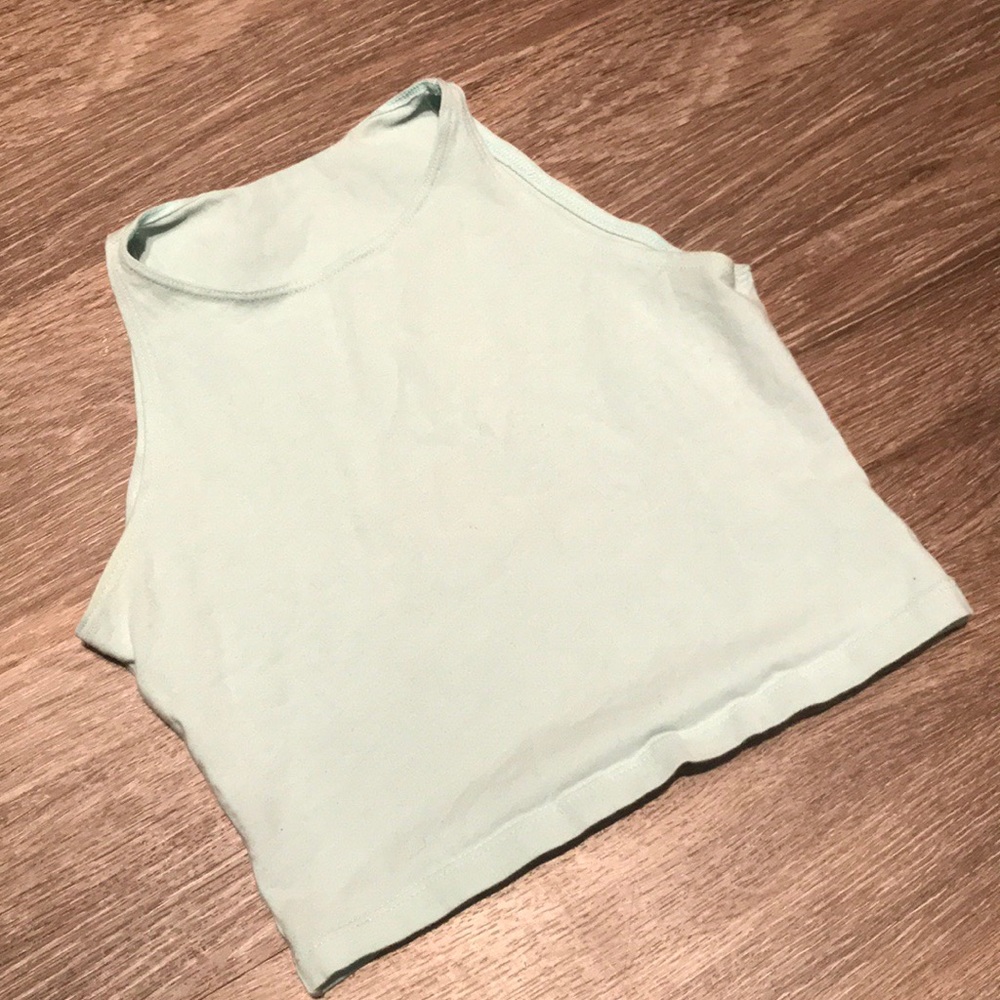 AA Cotton Spandex Sleeveless Crop Top SZ S
